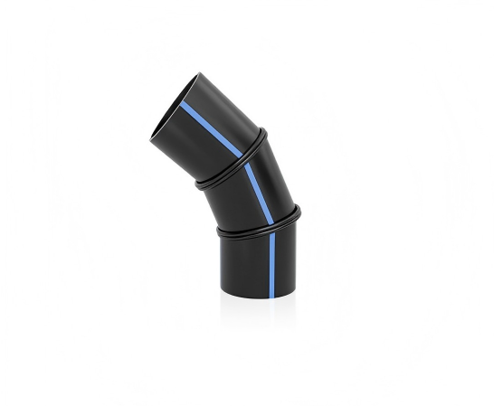 HDPE Fabricated 45° Segmented Elbow