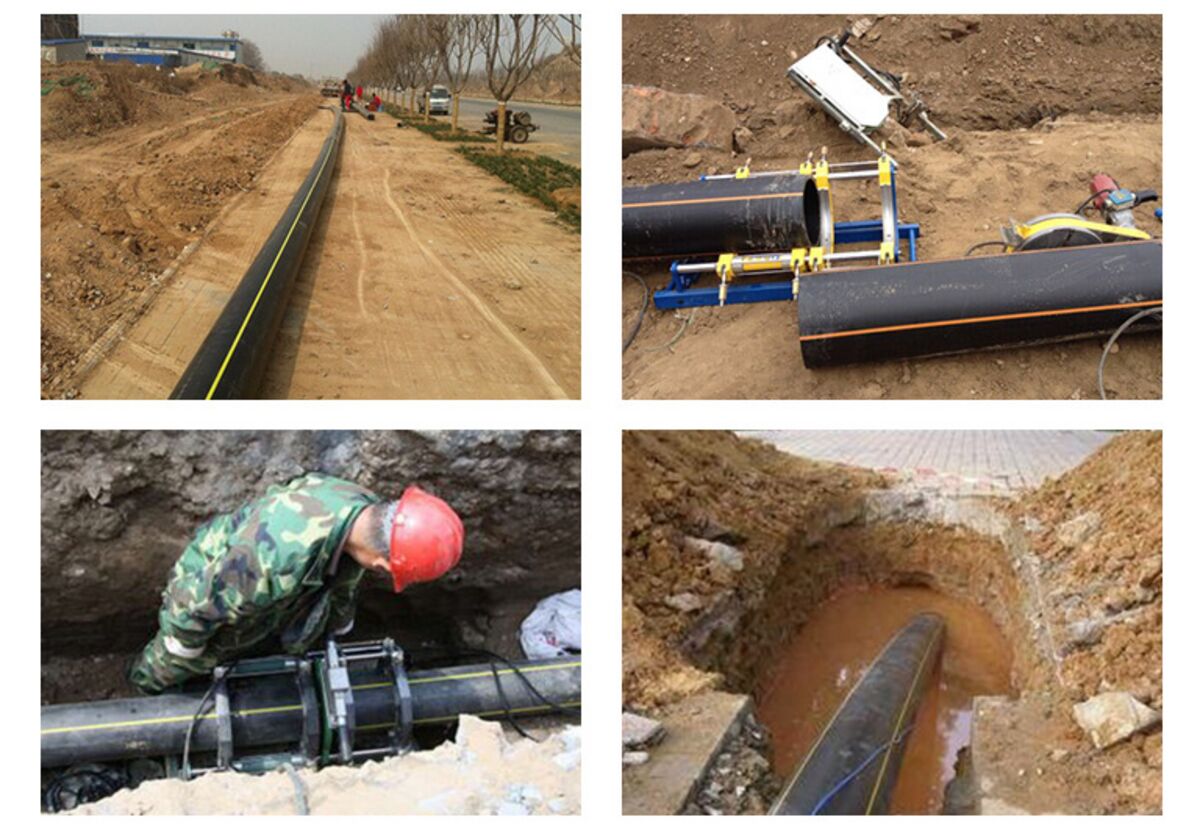 HDPE Gas Pipe Installation On Site