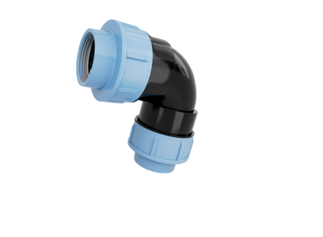PP Compression 90° Elbow