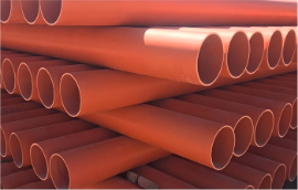 Stacked Orange PVC Cable Conduit — PVC Electrical Conduit Pipe | Primepoly